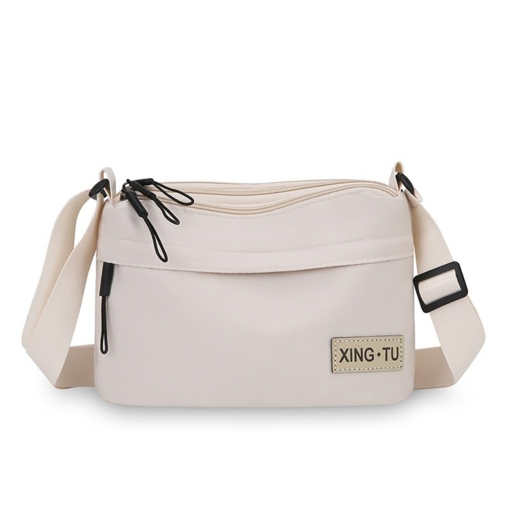 Women'S Vegan Bags - Vintage Üç Katmanlı Naylon Crossbody Çanta