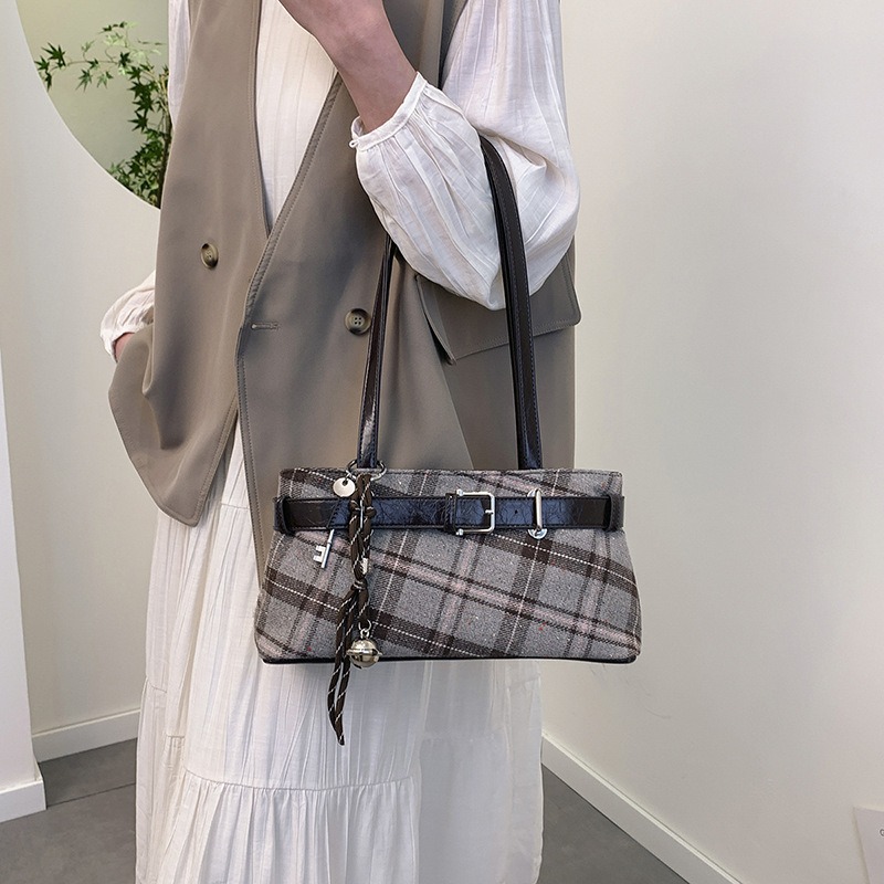 Women Hand Bags Sale - Şık Retro Yumuşak PU Deri Ekoseli
