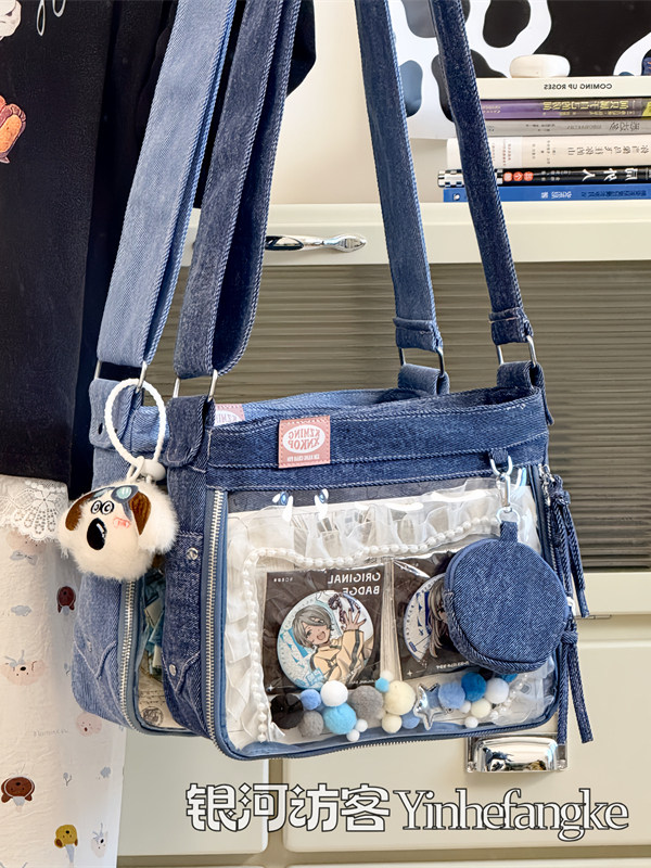 Women'S Vegan Bags - JIAERDI Harajuku Denim Ita Çanta Kadın