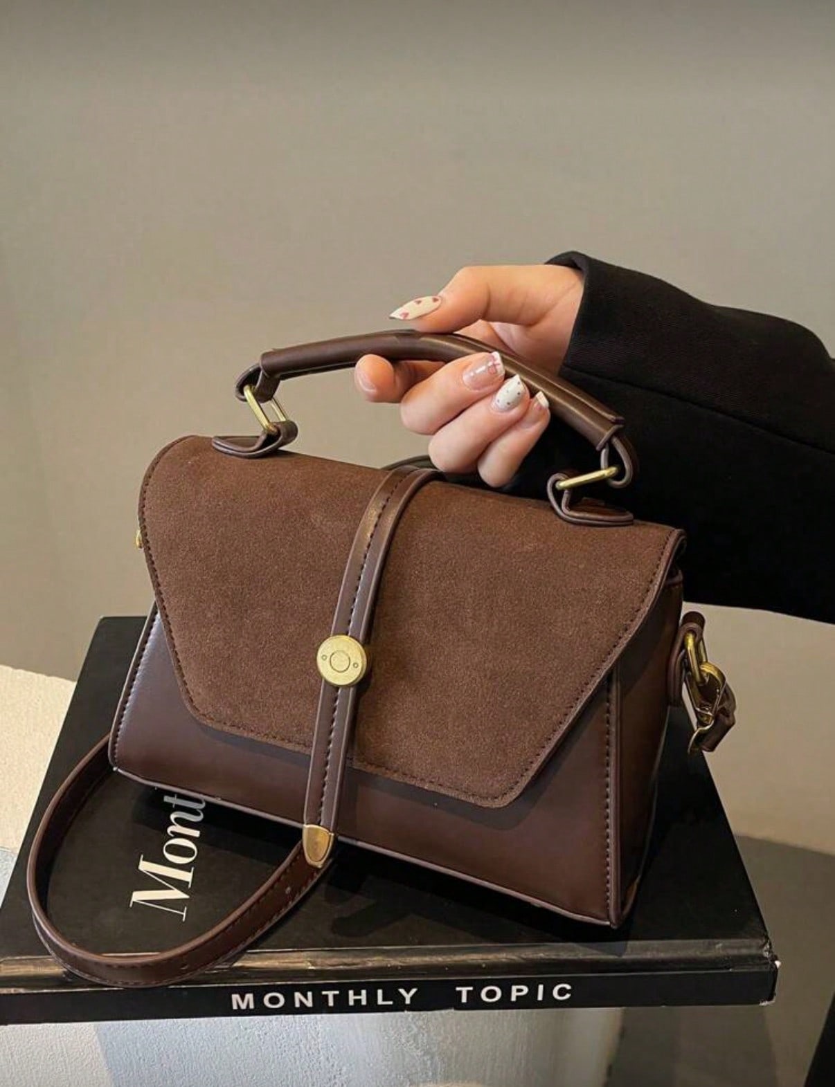 Women'S Best Bags For Work - PU Deri Mini Kare Omuz Çantası,