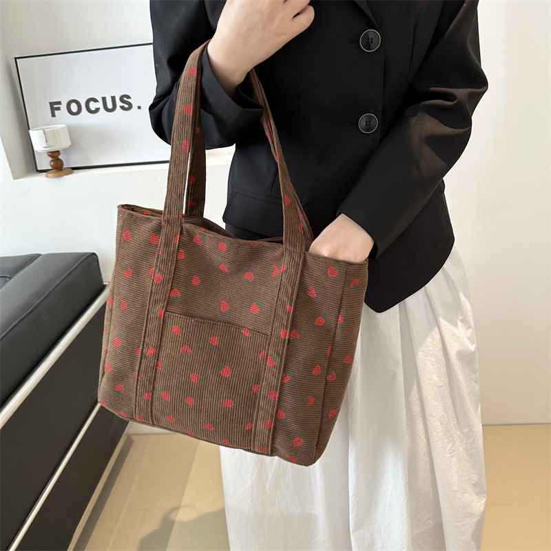Kadife Çanta Çilek Plaj Çantas - Women Bags Zara incelemesi ve fiyatı