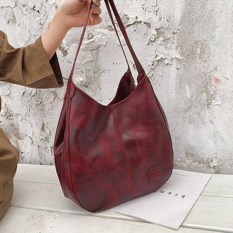 Büyük Kapasiteli Vintage Deri  - Women'S Vegan Bags incelemesi ve fiyatı